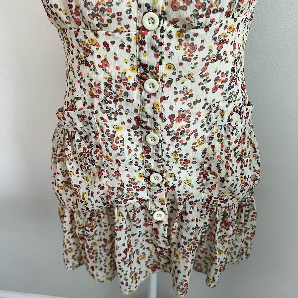 Neiman Marcus Mini Dress with Flowers NWT - Size Small - Picture 3 of 7